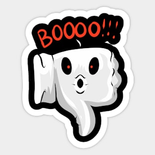 Thump Down Boo Booo Ghost Hand Costume For Halloween Sticker